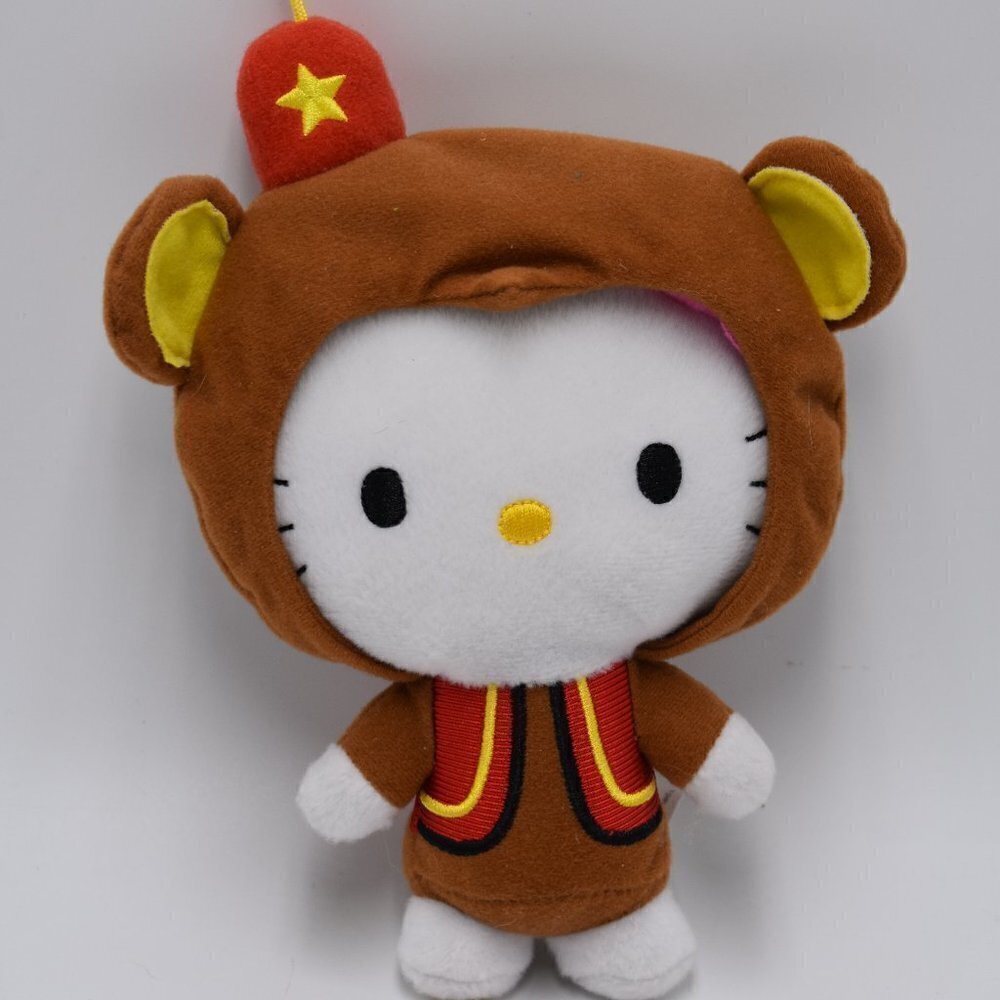 Sanrio 2013 HELLO KITTY Circus Mascot CHIMP MONKEY Mini Plush Toy Doll Gift 7"